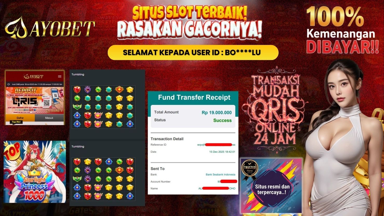 AYOBET JACKPOT SLOT STARLIGHT PRINCESS 1000